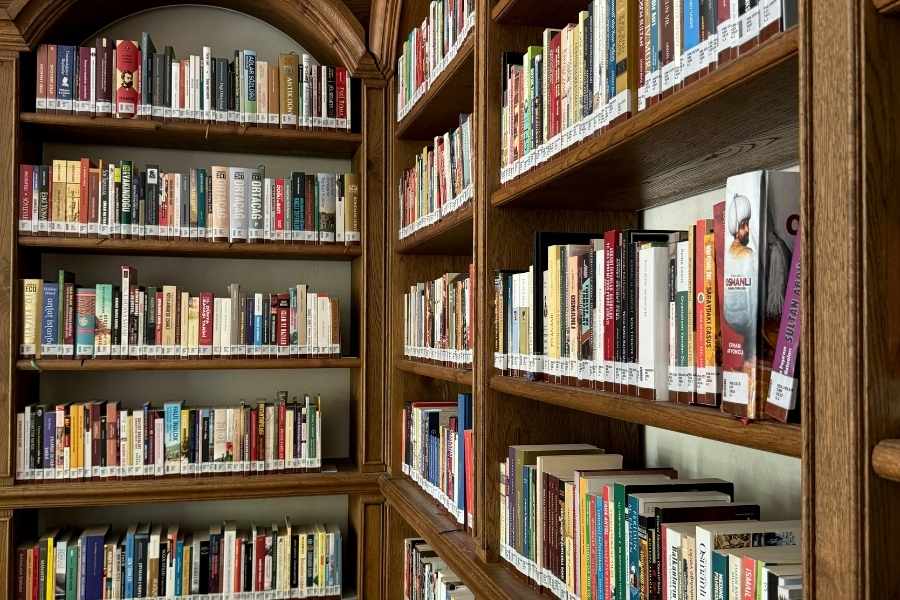 How to build a sturdy bookshelf using solid wood for a home library.